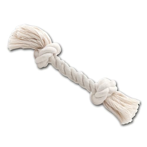 JACK AND VANILLA, Seil aus natürlicher Jute für Hunde, 2 Knoten, robust, ideal für interaktives Spielen und Bildung, 24 cm, natürliche Farbe, Modell Revive Toys von JACK AND VANILLA