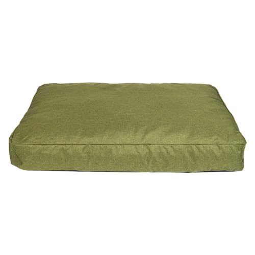 JACK AND VANILLA - Wasserdichtes Hundebett – wasserdicht, langlebig und komfortabel für kleine bis große Hunde – leicht zu waschen – Farbe Grün, L, 100 x 70 x 14 cm von JACK AND VANILLA