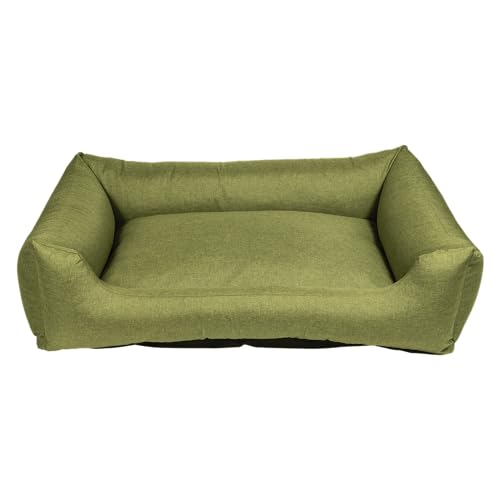 JACK AND VANILLA - Hundesofa wasserfest – wasserdichtes Korb, langlebig und komfortabel für kleine bis große Hunde – leicht zu waschen – Farbe Grün, L, 100 x 70 x 26 cm von JACK AND VANILLA