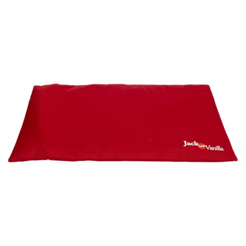 JACK AND VANILLA - Käfigkissen für Hunde, wasserdicht, rutschfest, hoher Komfort für kleine bis große Hunde – Farbe Rot, XL, 104 x 68 cm von JACK AND VANILLA