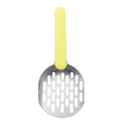 JACKANNA 2 stück Farbe Mesh Cat Litter Scoop Katzenstreu Schaufel Kunststoff Katzenstreu Sichter Schaufel Katzenstreu Schaufel für Tofu Streu und Lehm Streu (Grau mit Grün) von JACKANNA