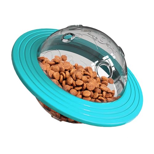 JACKANNA Hundespielzeug Frisbee Leak Food Slow Feeder UFO Frisbee Ball Leak Food Toys Dog Interactive Pick Up Training Toys (Blauer See) von JACKANNA