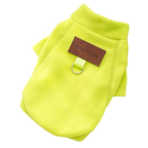 Jackanna Haustier Hund Hund Herbst und Winter gepolsterte Kleidung, Welpen Kleidung Winter warme Kleidung, Shaker Stoff Haustier Kleidung (Fluoreszierendes Grün, 4XL(30-45kg)) von JACKANNA