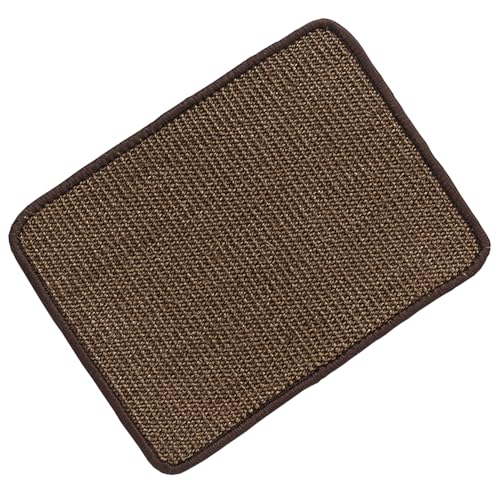 Jackanna Natürliche Sisal Katze Kratzmatte Haustier Boden Matte Schlafmatte Teppich Katze Kratzmatte zurück rutschfeste Matte (Kaffee) von JACKANNA