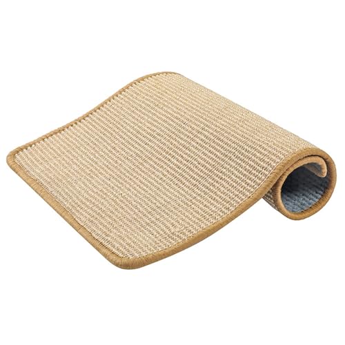 Jackanna Natürliche Sisal Katze Kratzmatte Haustier Boden Matte Schlafmatte Teppich Katze Kratzmatte zurück rutschfeste Matte (Primäre Farben) von JACKANNA