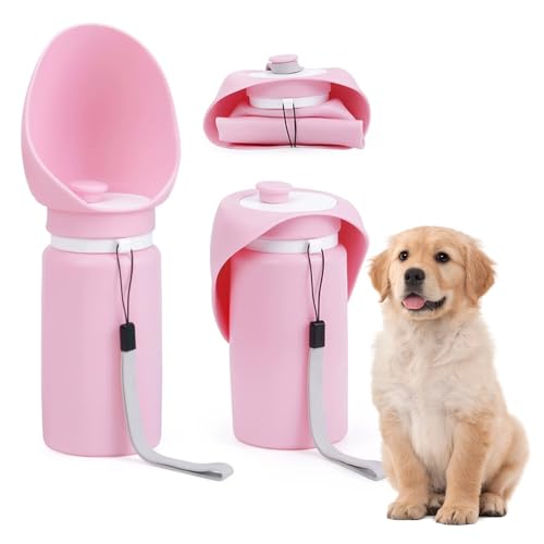 Jackanna Silikonnäpfe für Haustiere, lebensmittelechte Bio-Silikonnäpfe für langsames Hundefutter, Leckerchen für kleine, mittlere und große Haustiere, Hunde und Katzen (Rosa) von JACKANNA