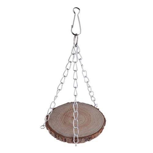 Parrot Bird Standing Pole, Pet Bird Cage Wooden Hanging Perch Plattform, Vogel Hängematte Swing Spielzeug, geeignet für Aras und andere Haustiere Vögel (Kombi 10, 2 * 20cm) von JACKANNA