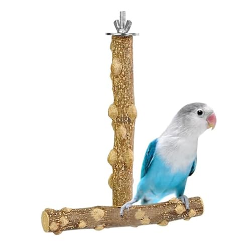 Parrot Bird Standing Pole, Pet Bird Cage Wooden Hanging Perch Plattform, Vogel Hängematte Swing Spielzeug, geeignet für Aras und andere Haustiere Vögel (Kombi 3, 2 * 20cm) von JACKANNA