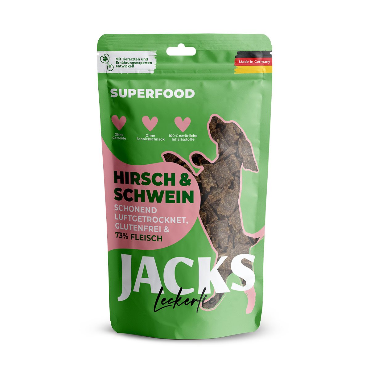 JACKS Splitter Soft Hirsch & Schwein 2x90g (1+1 gratis) von JACKS