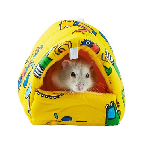 Hängematte Bett Frettchen Nager Hängematte Bett Versteck Käfig Zubehör Spielzeug Bett für Meerschweinchen Chinchilla Igel Glider Hamsterhaus Zubehör Niedliches Hamsterhaus Käfig Baumwolle Hamsterhaus von JAGTRADE