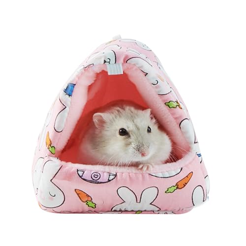 Hängematte Bett Frettchen Nager Hängematte Bett Versteck Käfig Zubehör Spielzeug Bett für Meerschweinchen Chinchilla Igel Glider Hamsterhaus Zubehör Niedliches Hamsterhaus Käfig Baumwolle Hamsterhaus von JAGTRADE