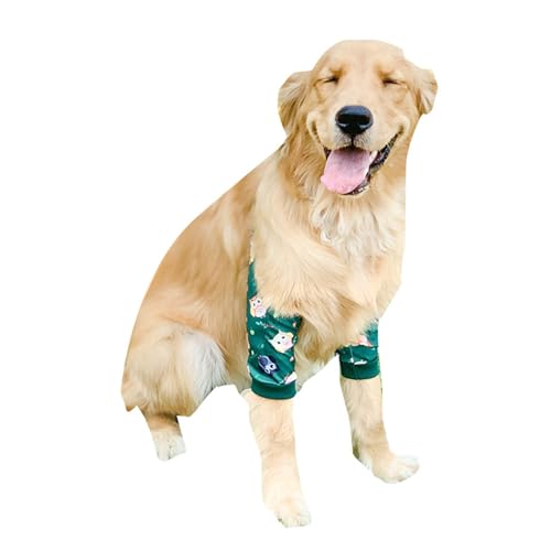 JAGTRADE Weich gepolsterter Ellenbogenschutz für Vorderbein, Welpen, chirurgische Genesungsmanschette, atmungsaktiv, Hunde-Wund-Ellenbogenbandage, Hunde-Ellenbogenbandage, Ellenbogenbandagen von JAGTRADE