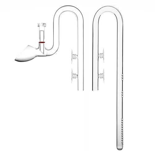 JARDLI Glas-Lilien-Rohr-Set mit Oberflächenskimmer und mehrstufiger Wassereinlass (13 mm für 12/16 mm (1/2 Zoll) Innenrohr) von JARDLI