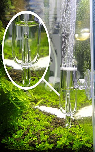 JARDLI Pollen Glas CO2 Diffusor mit Blasenzähler für Aquarium gepflanzt Tank von JARDLI