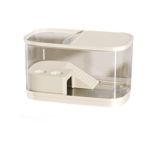 JAYIOLA Aquarium für Schildkröten, Geeignet für Kleine Reptilien Und Amphibien, Beige Groß JAYIOLA Aquarium für Schildkröten, Geeignet für Kleine Reptilien Und Amphibien, Beige Groß von JAYIOLA