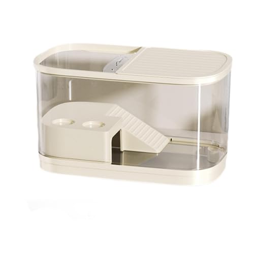 JAYIOLA Aquarium für Schildkröten, Geeignet für Kleine Reptilien Und Amphibien, Beige Mittel JAYIOLA Aquarium für Schildkröten, Geeignet für Kleine Reptilien Und Amphibien, Beige Mittel von JAYIOLA