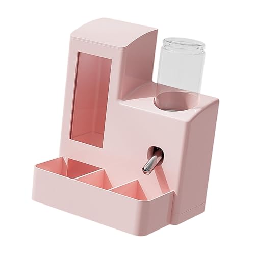 JAYIOLA Futterautomat Als Futterstation mit Wasserspender Und Käfigzubehör Große Kapazität für Futter Und Wasser mit Einfacher Handhabung für Kleintiere Und, Rosa 80ml Flasche JAYIOLA Futterautomat Als Futterstation mit Wasserspender Und Käfigzubehör Große Kapazität für Futter Und Wasser mit Einfacher Handhabung für Kleintiere Und, Rosa 80ml Flasche von JAYIOLA