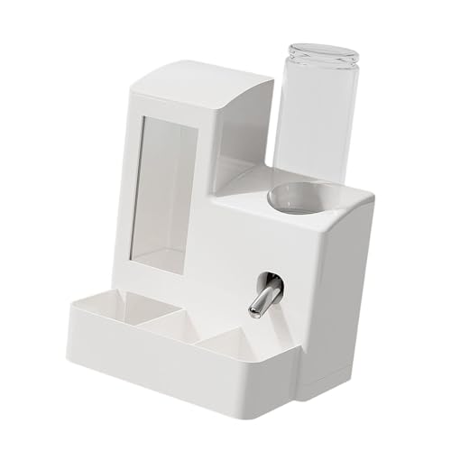 JAYIOLA Futterautomat Als Futterstation mit Wasserspender Und Käfigzubehör Große Kapazität für Futter Und Wasser mit Einfacher Handhabung für Kleintiere Und, Weiße 120-ml-flasche JAYIOLA Futterautomat Als Futterstation mit Wasserspender Und Käfigzubehör Große Kapazität für Futter Und Wasser mit Einfacher Handhabung für Kleintiere Und, Weiße 120-ml-flasche von JAYIOLA