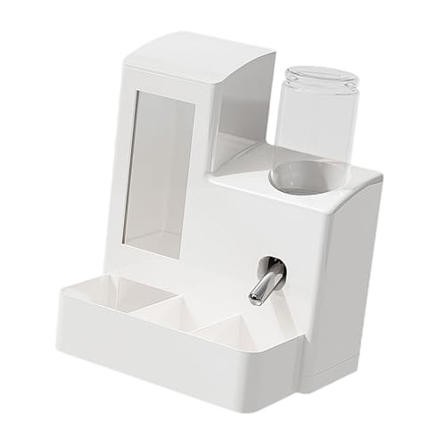 JAYIOLA Futterautomat Als Futterstation mit Wasserspender Und Käfigzubehör Große Kapazität für Futter Und Wasser mit Einfacher Handhabung für Kleintiere Und, Weiße 80-ml-Flasche JAYIOLA Futterautomat Als Futterstation mit Wasserspender Und Käfigzubehör Große Kapazität für Futter Und Wasser mit Einfacher Handhabung für Kleintiere Und, Weiße 80-ml-Flasche von JAYIOLA