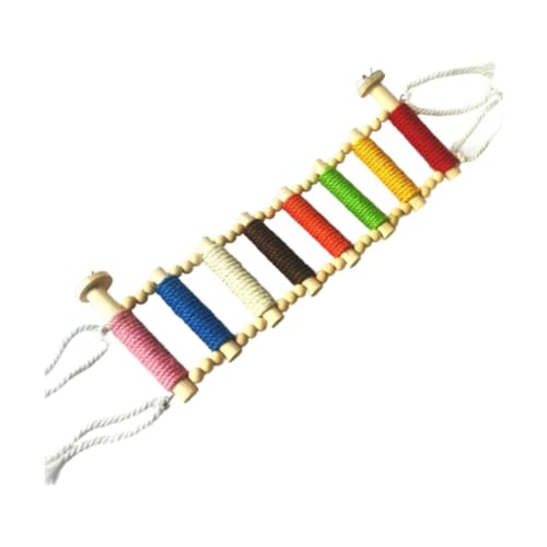 JAYIOLA Hängebrücke aus Holz für Vögel, Kletterleiter und Spielzeug für Sittiche, Type B JAYIOLA Hängebrücke aus Holz für Vögel, Kletterleiter und Spielzeug für Sittiche, Type B von JAYIOLA