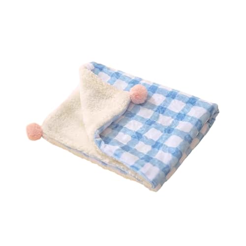 JAYIOLA Haustierdecke, Fleece-Matte für Katzen und kleine Hunde, tragbare Zwingermatte, Blau, M JAYIOLA Haustierdecke, Fleece-Matte für Katzen und kleine Hunde, tragbare Zwingermatte, Blau, M von JAYIOLA