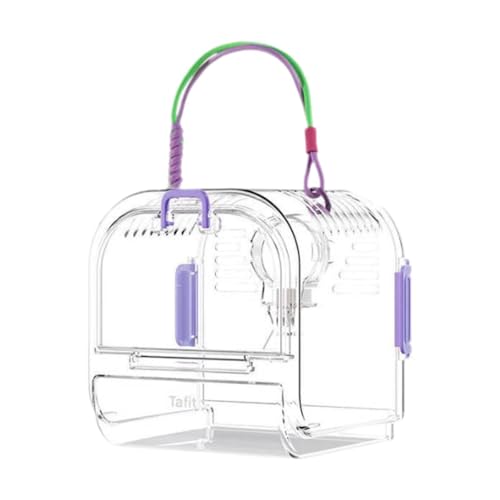 JAYIOLA Tragbare Transportbox für Kleintiere, Käfige für Zwerghamster und Frettchen, Violett JAYIOLA Tragbare Transportbox für Kleintiere, Käfige für Zwerghamster und Frettchen, Violett von JAYIOLA