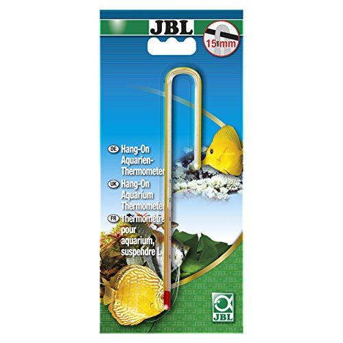 JBL 61213 Präzisionsthermometer zum Anhängen für 15 mm Aquarienscheiben Hang-on Aquarien-Thermometer L von JBL