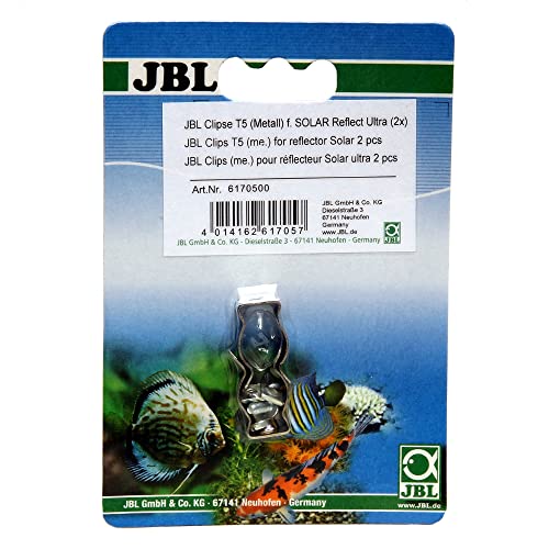 JBL 61705 Metallhalterung für Leuchtstoffröhren, Clip Set 2 Stück Solar Reflect, T5 von JBL