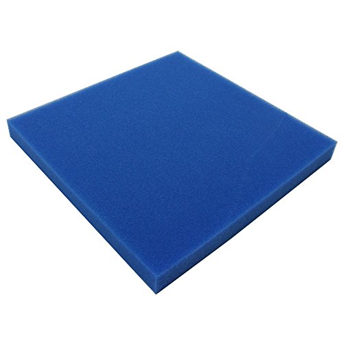 JBL 62561 Mehrweg-Schaumstoff für Aquarienfilter gegen alle Wassertrübungen, Filterschaum blau fein, 50 x 50 x 5 cm von JBL