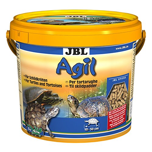 JBL Agil 70344, Hauptfutter für Wasserschildkröten von 10 - 50 cm, Futtersticks, 2,5 l von JBL