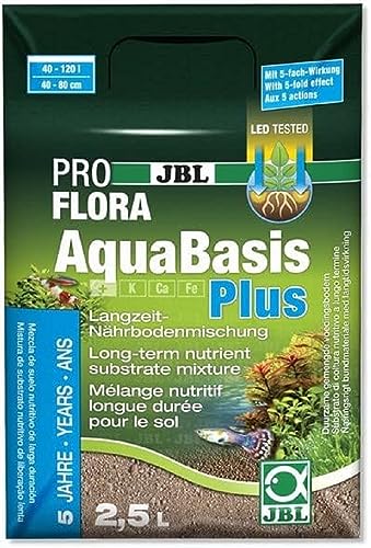 JBL AquaBasis Plus, Langzeit-Bodenmischung für Süßwasser-Aquarien, 2500 ml von JBL