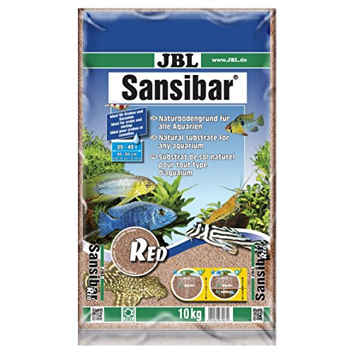 JBL Bodengrund Rot für Süß- und Meerwasser Aquarien, Sansibar Red 10 kg, 67067 von JBL