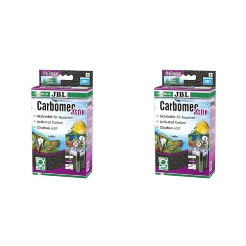 JBL Carbomec activ 6234500 Hochleistungs-Aktivkohle für Filter von Süßwasser Aquarien,800 ml (Packung mit 2) von JBL