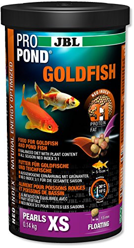 JBL Futter für Gold- und Teichfische, Schwimmende Futtersticks, Spezialfutter, PROPOND GOLDFISH, Größe XS, 140 g von JBL