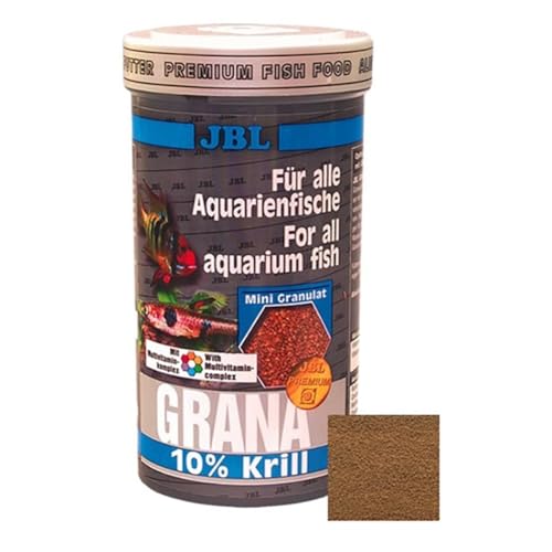 JBL Grana 40512 Premium Alleinfutter für kleine Aquarienfische, Granulat 250 ml von JBL