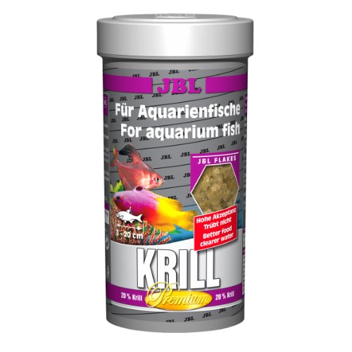 JBL Krill 40581 Premium Alleinfutter für alle Aquarienfische, Flocken 100 ml von JBL