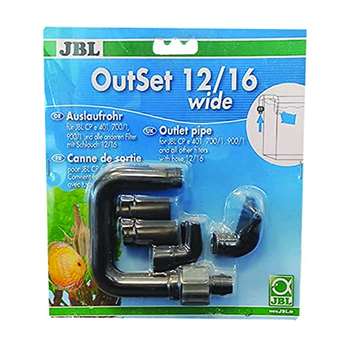 JBL OutSet wide 60155 Auslaufrohr Komplett-Set mit Breitstrahlrohr für Außenfilter von Aquarien von JBL