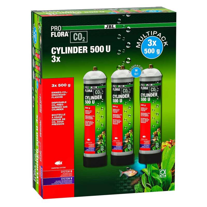 JBL PROFLORA CO2 CYLINDER 500 U (3er Vorteils-Pack) von JBL