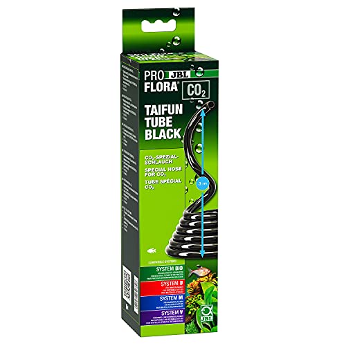 JBL PROFLORA CO2 TAIFUN TUBE, CO2-Spezialschlauch für Aquarien, 3 m lang, Schwarz von JBL