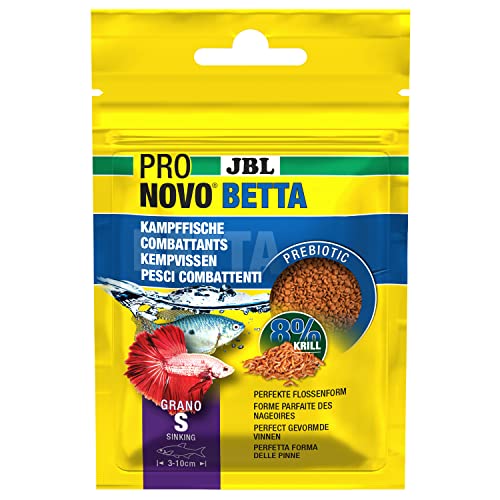 JBL PRONOVO BETTA GRANO, Hauptfutter für Kampffische von 3-10 cm, Fischfutter-Granulat, Größe S, 20 ml von JBL