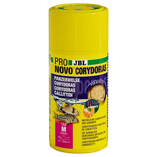 JBL PRONOVO CORYDORAS TAB, Hauptfutter für Panzerwelse von 1-20 cm, Fischfutter-Tabletten, Größe M, 100 ml von JBL