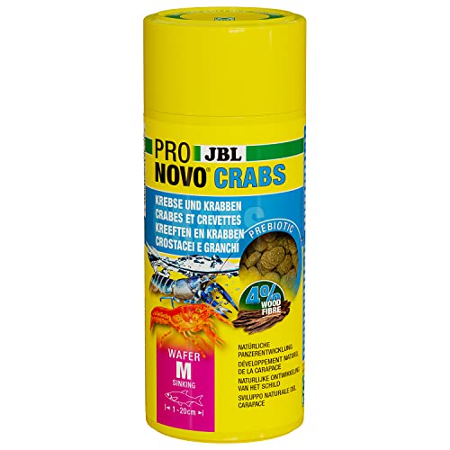 JBL PRONOVO CRABS WAFER, Hauptfutter, Krebsfutter-Wafer, Größe M, 250ml von JBL