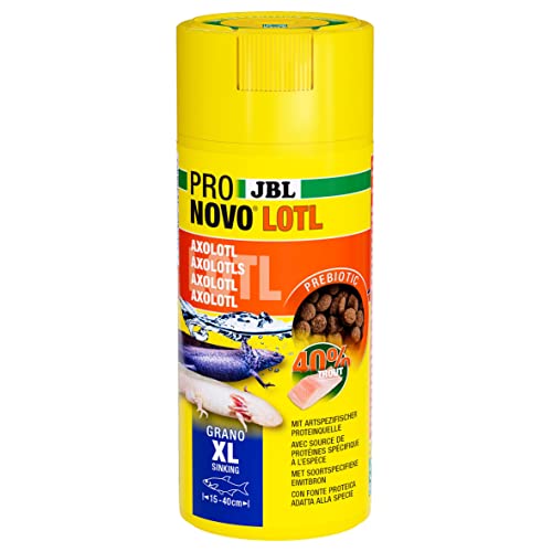 JBL PRONOVO LOTL GRANO, Hauptfutter für Axolotl von 15-25 cm, Fischfutter-Granulat, Größe XL, 250 ml von JBL