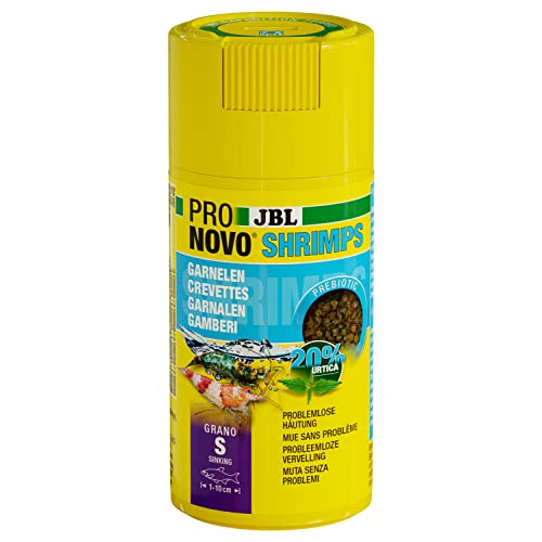 JBL PRONOVO SHRIMPS GRANO, Fischfutter-Granulat, Klickdosierer, Größe S, 100ml von JBL