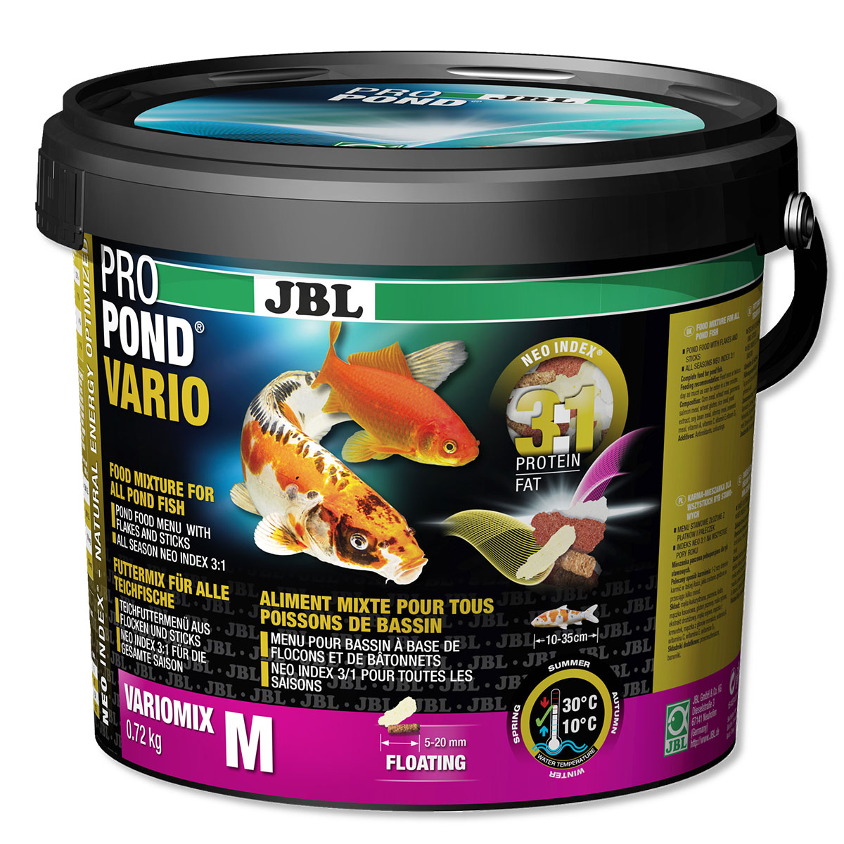 JBL ProPond Vario Futtermix für Teichfische 0,72kg von JBL