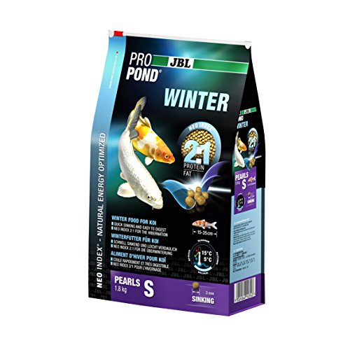 JBL ProPond Winter Koifutter, Tauchgranulate, Saisonfutter, ProPond Winter, Größe: S, 1,8 kg von JBL