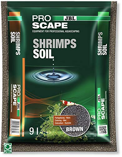 JBL ProScape ShrimpSoil 67085 Bodengrund Braun für Garnelen Aquarien, 9 l, Brown, 1 Stück (1er Pack) von JBL