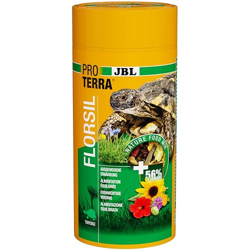 JBL Proterra FLORSIL 1 Liter Hauptfutter für Landschildkröten mit Blüten von JBL