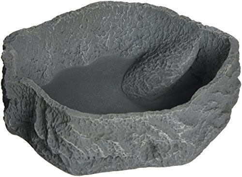 JBL ReptilBar 71074 Futter Trink und Badenapf für Terrarientiere, XL, grau von JBL