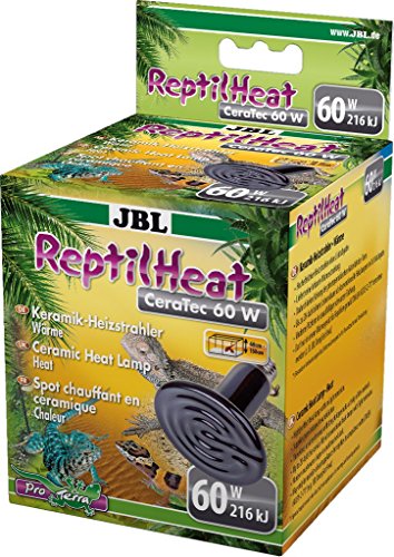 JBL ReptilHeat 71173 Keramik-Heizstrahler für Terrarien, 60 W von JBL